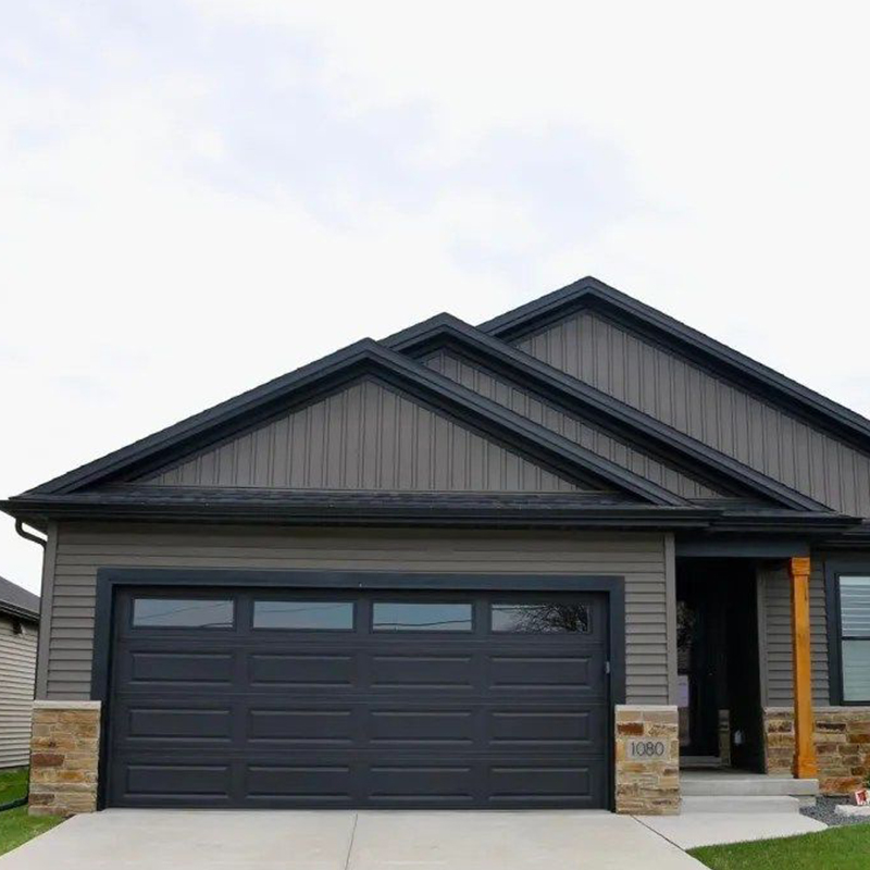 OUNA Matching Double Garage Door Set Consistent Design for Two Car Garage Automatic Sectional Doors Custom Width Available