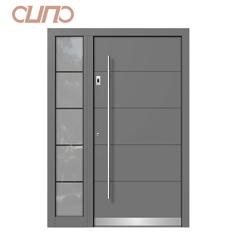 OUNA Residential Project Europe Aluminum Villa Front Entry Security Doors for Exterior House Main Door