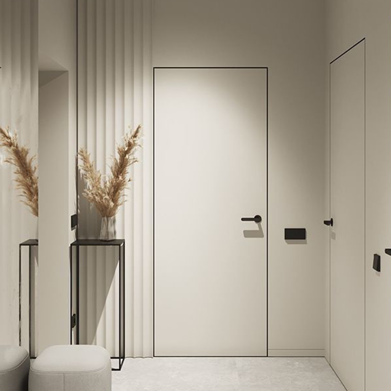 OUNA Designer Series Aluminum Wood Composite Door for Stylish Interior Spaces Custom Modern and Minimalist Styles Available