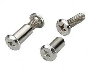Furniture bolt precision hardware component for furniture manufacturing