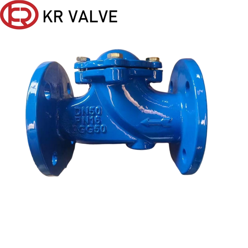 Ball check valve flange connection EPDM ball non return valve
