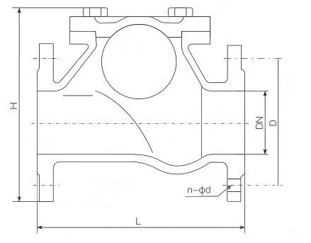 Custom Ball check valve flange connection EPDM ball non return valve Factories, Factory