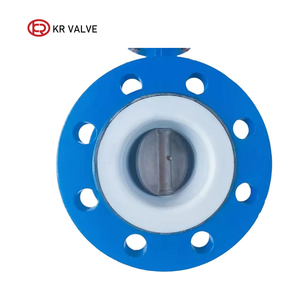 Custom Double flange butterfly valve PTFE seal Suppliers, Manufacturers