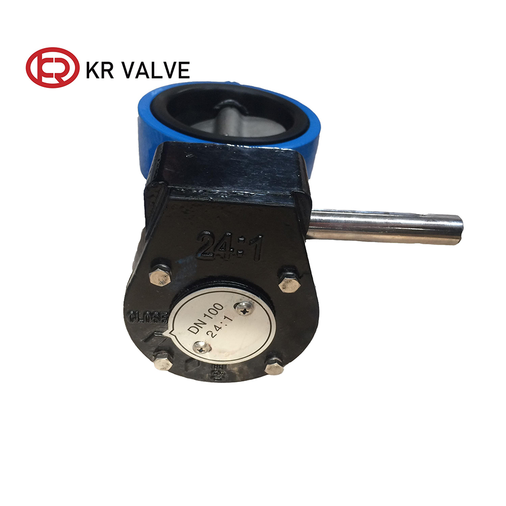 OEM Ductile Iron Wafer Butterfly Valve With Gear Box Manufacturer, Factory