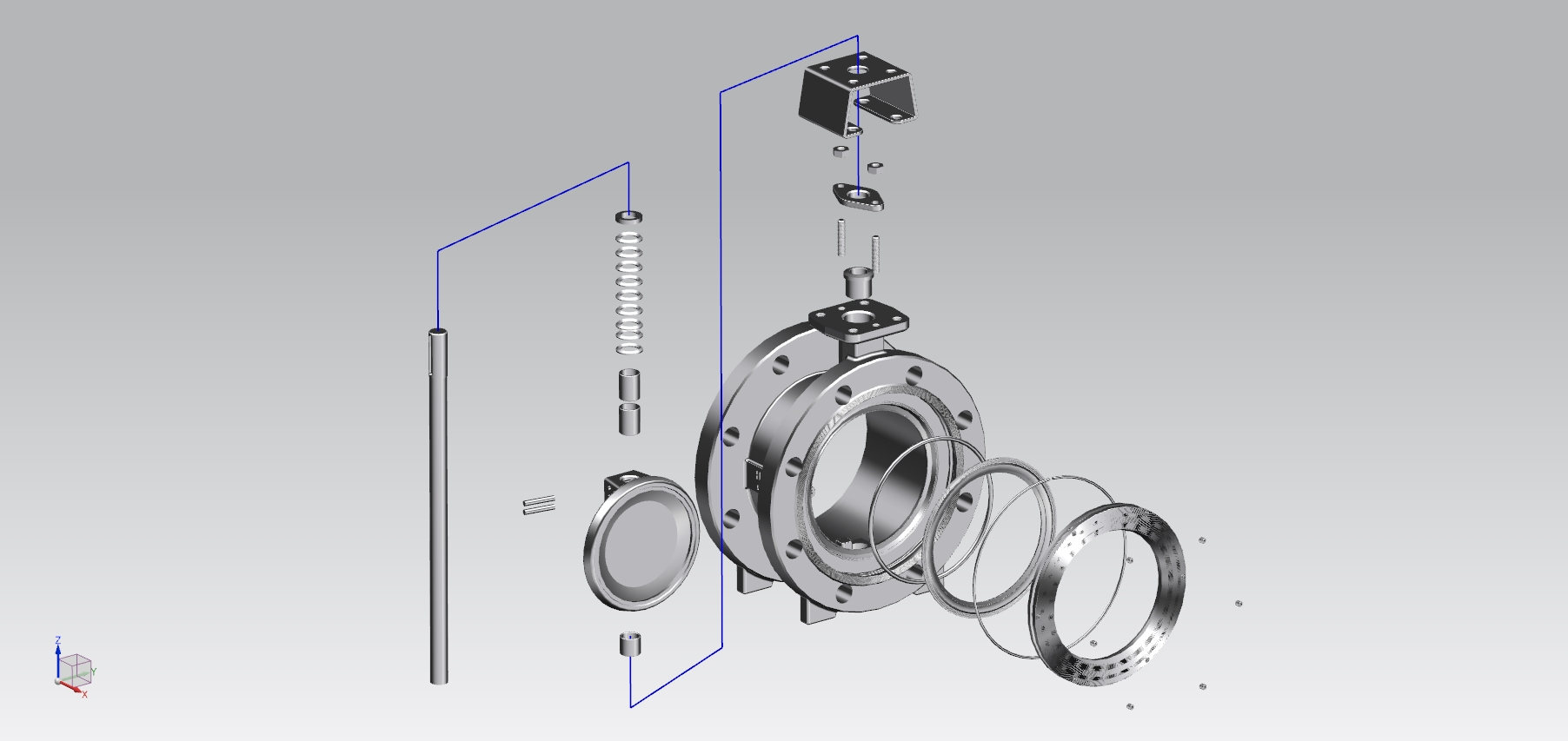 Pneumatic Flange Butterfly Valve