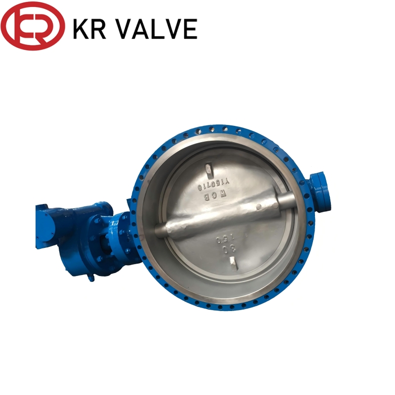 Wholesale Triple eccentric flanged butterfly valve hard seal WCB material Supplier, Factory