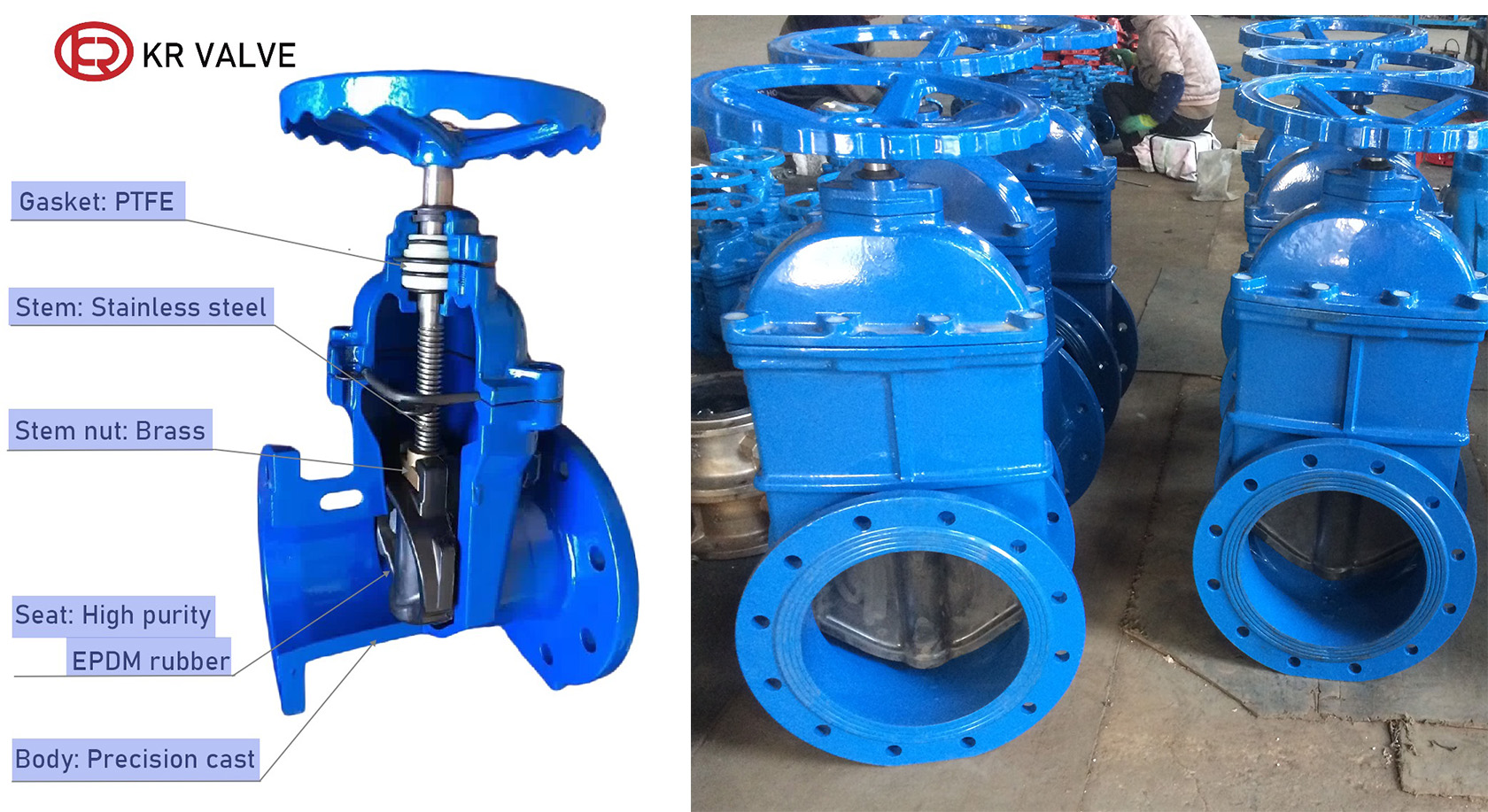 Resilient seat gate valve structure