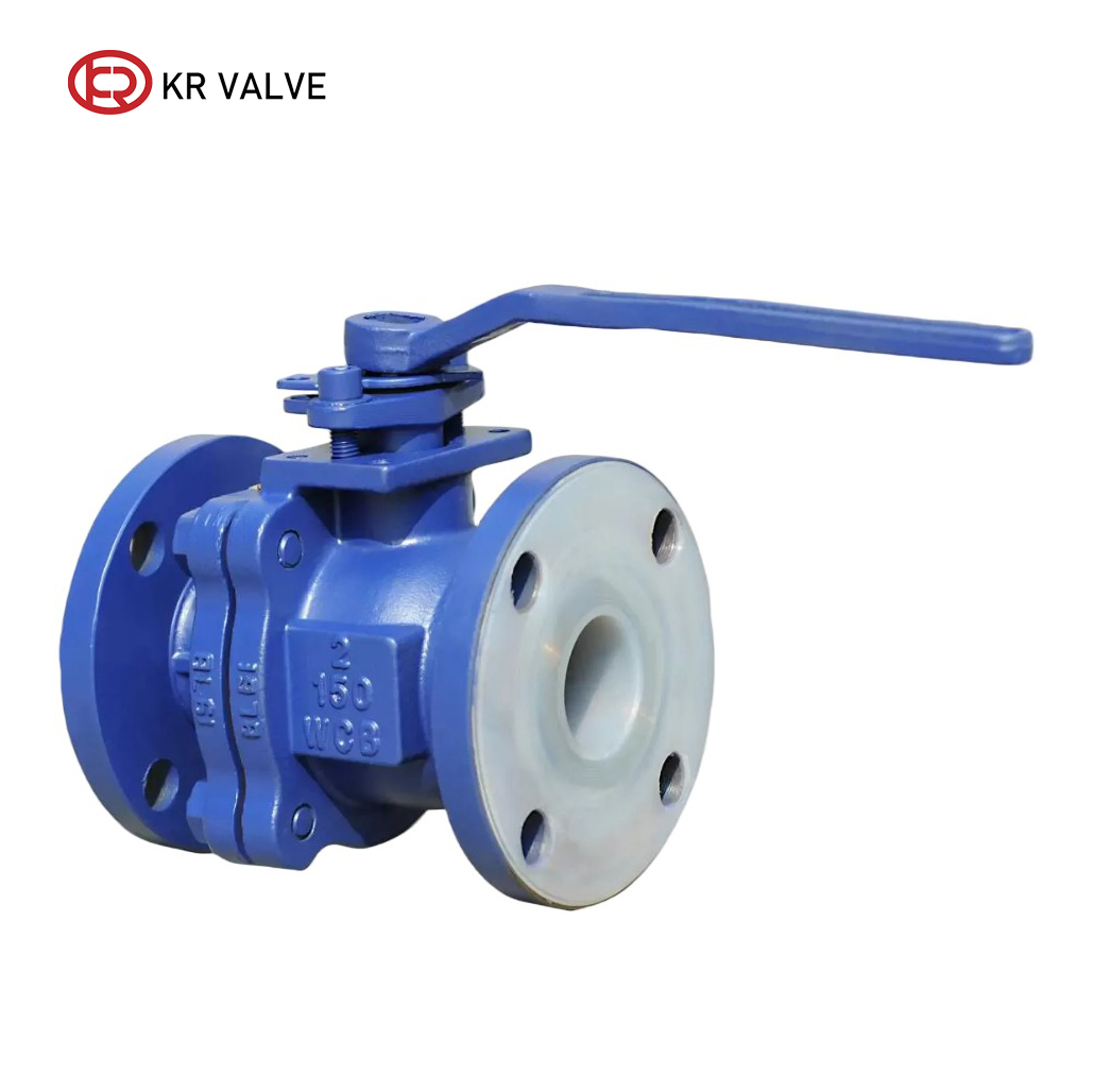 Custom PTFE lined WCB material ball valve Suppliers, Factory