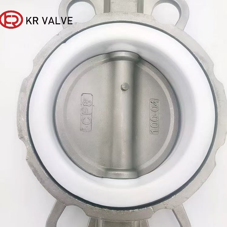 Custom Stainless steel body PTFE seat wafer butterfly valve Manufacturer, Factories