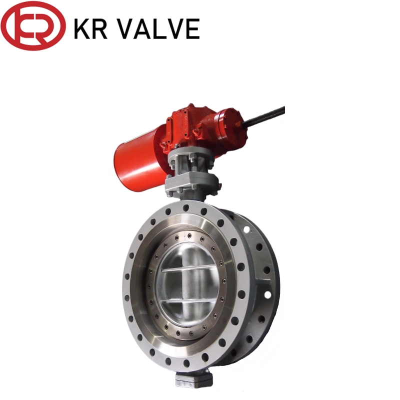 Custom Single acting pneumatic three eccentric butterfly valve hard seal 150LB Factories, Factory
