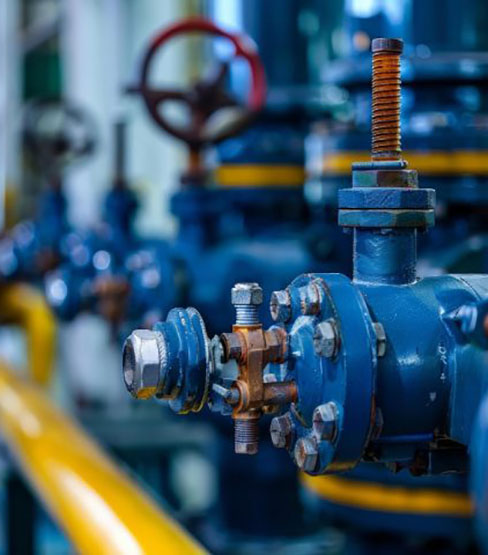 KR Valve water treatment project with gate valves and check valves in operation