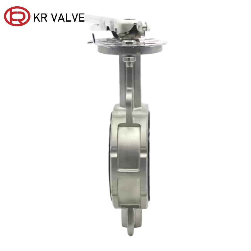 OEM Wafer butterfly valve PTFE lined seat and SS body Supplier, Manufacturer