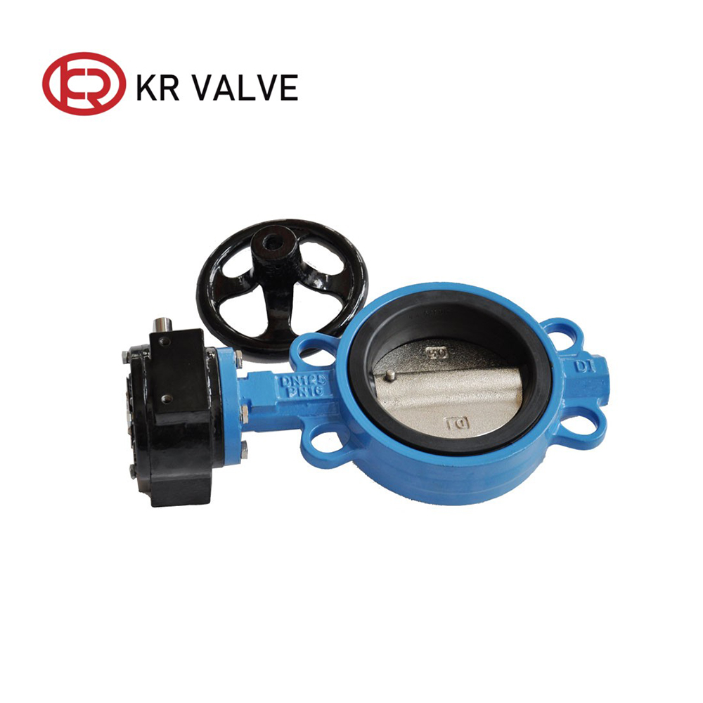 Wholesale Cast Iron GGG40 Wafer Butterfly Valve With Gear Box Suppliers, Factories