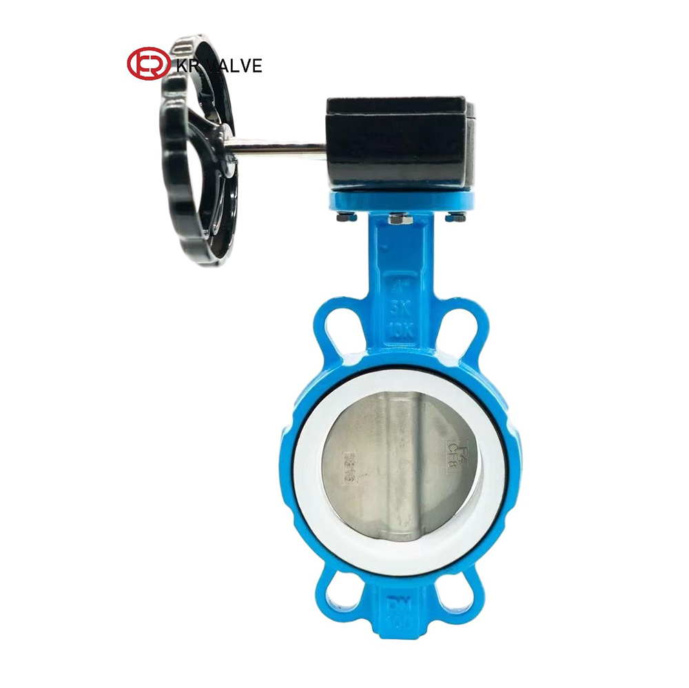 Wholesale Wafer bf valve PTFE seat gear box operation Factories, Factory