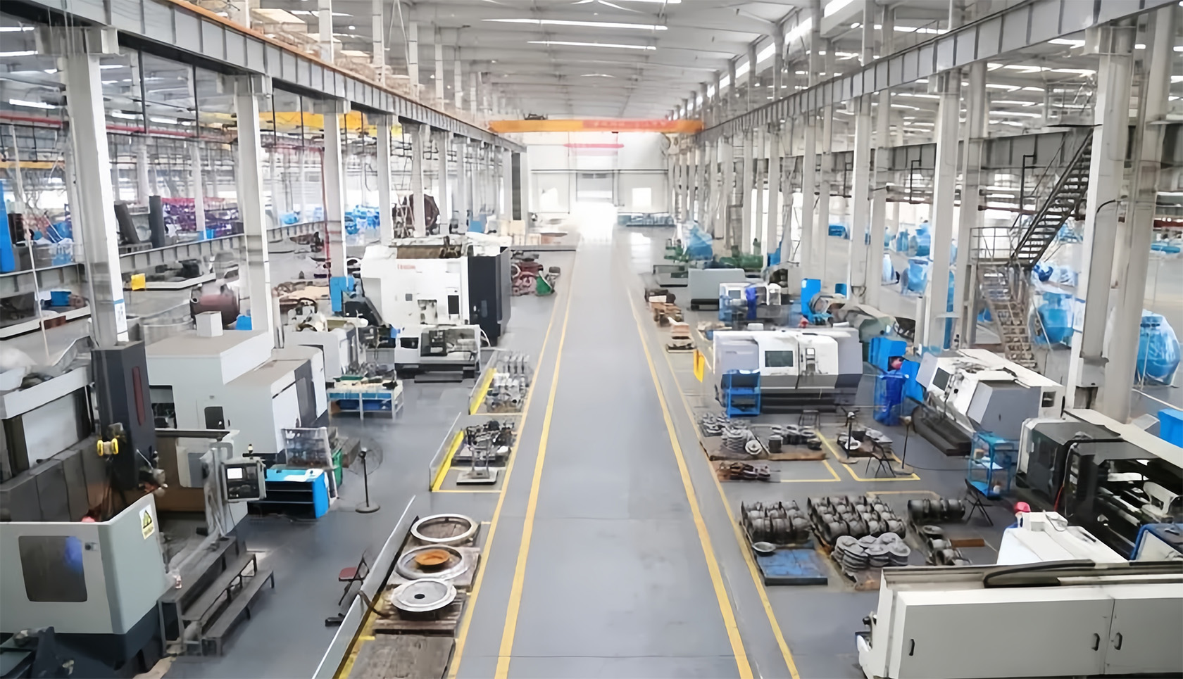 KR Valve Group factory production floor showcasing valve manufacturing equipment
