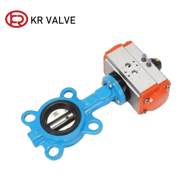 Custom Pneumatic operation wafer butterfly valve double acting Suppliers, Factory