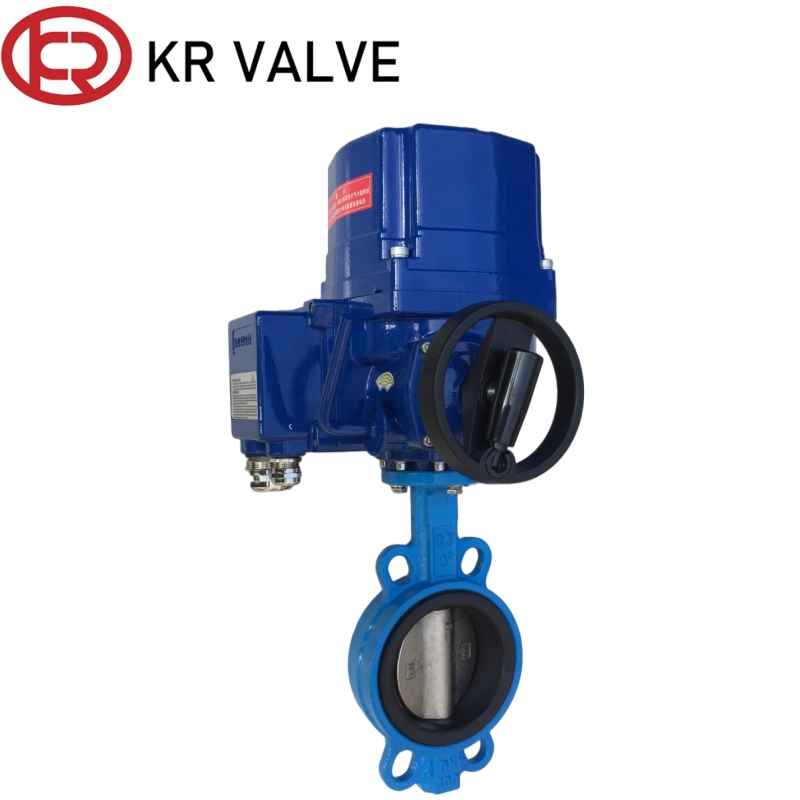 Custom Electric Actuated Butterfly Valve Wafer EPDM Seal Type Motorized Factories, Factory