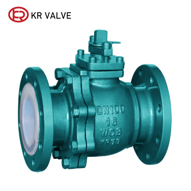 Custom Full PTFE Lined Ball Valve Steel Material Body Supplier, Manufacturer