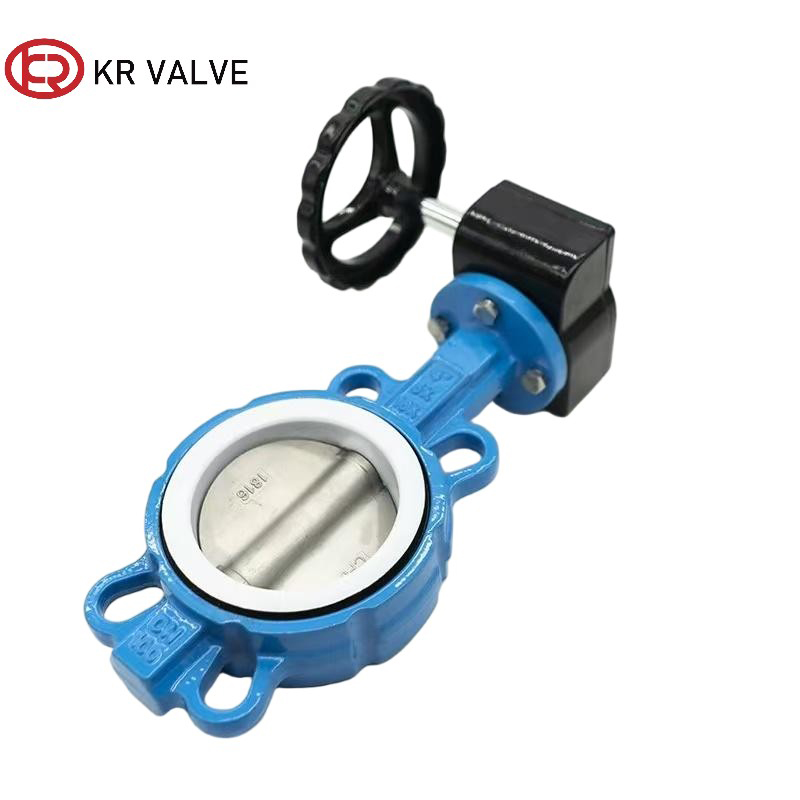Wholesale Wafer bf valve PTFE seat gear box operation Factories, Factory