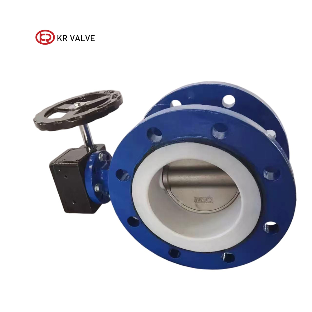 Wholesale RPTFE seal concentric flange butterfly valve gear box operation Manufacturer, Factories
