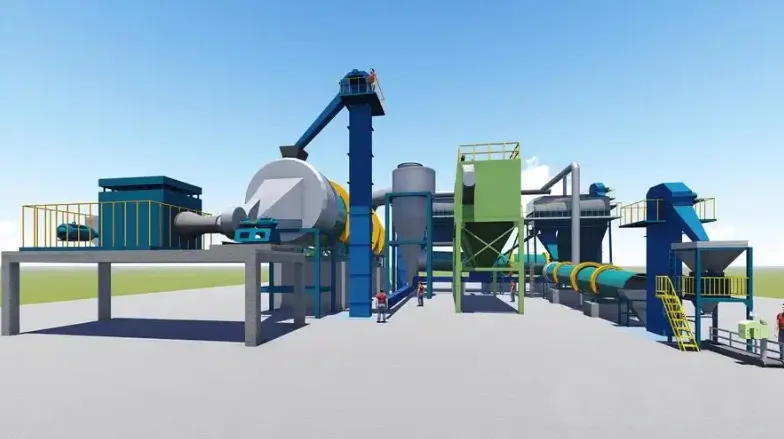 Linha de Produção de Granulação por Extrusão de Fertilizante em Pequena Escala