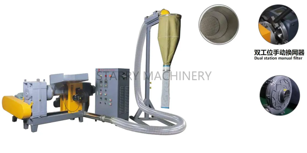 Máquina de Reciclagem de Plástico com Granulador Mini