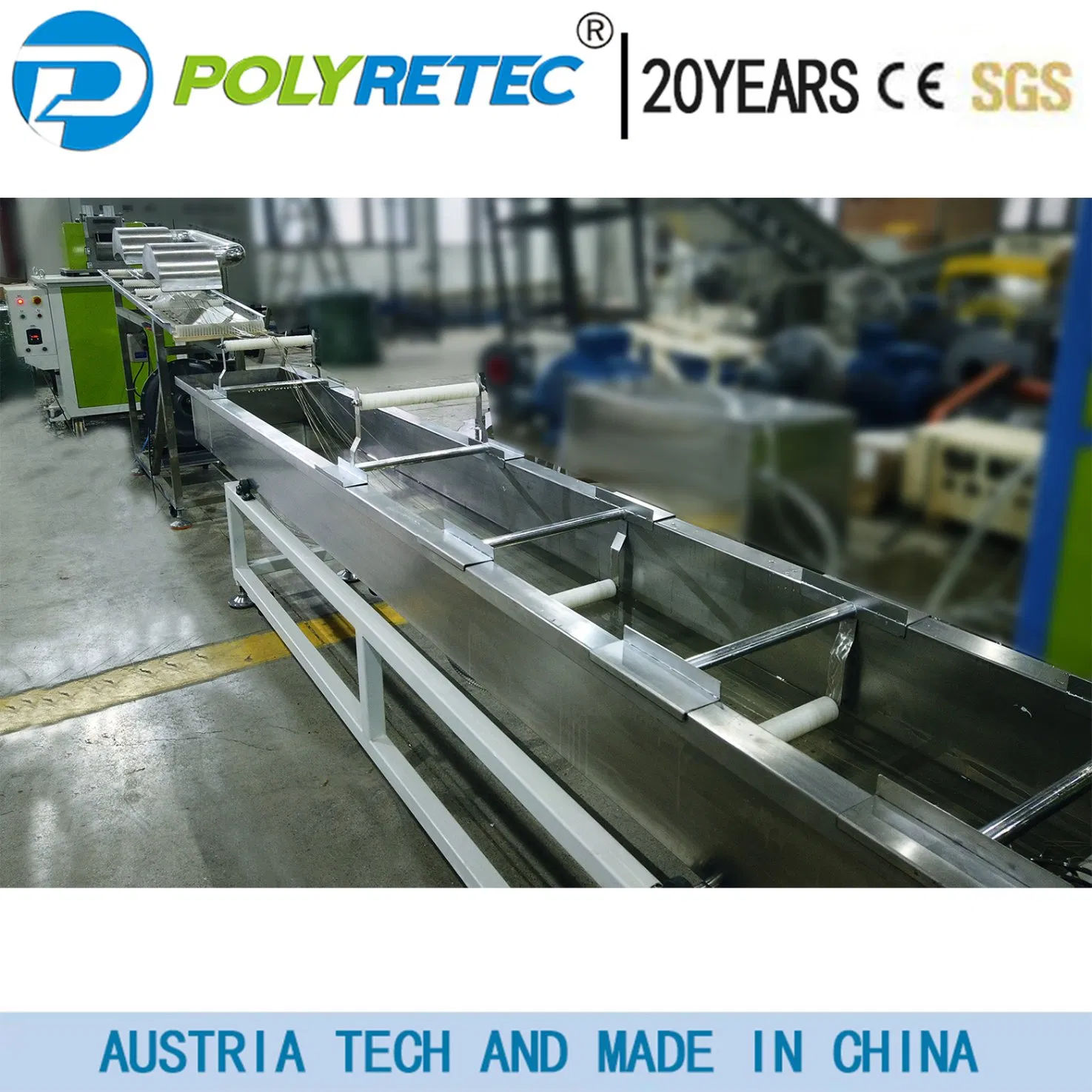 Linha de Granulação por Anel de Água de Grau Industrial para Processamento de Folhas de Plástico Rígido HDPE LDPE PP PE