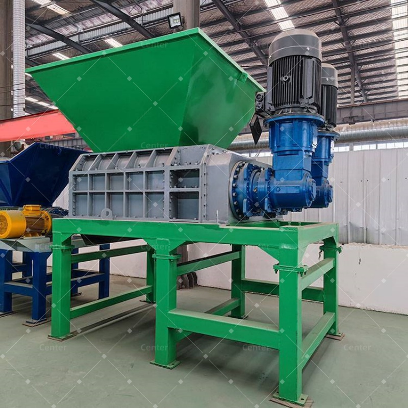 Fabricante Chinês de Alta Qualidade Equipamento de Trituração de Eixo Duplo de Potência Única para Plástico PP PVC com Modelo 300 800kg/H CE