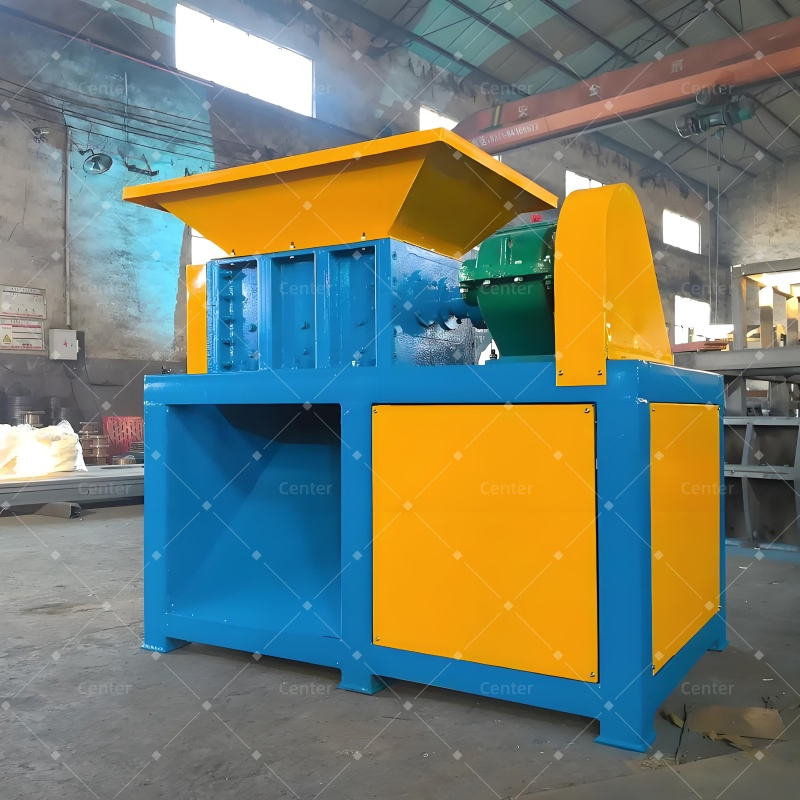 Fabricante Chinês Confiável Equipamento de Trituração de Eixo Duplo de Potência Única para Garrafa Plástica Woven Tubo de PVC com Modelo 300 800kg/H ISO