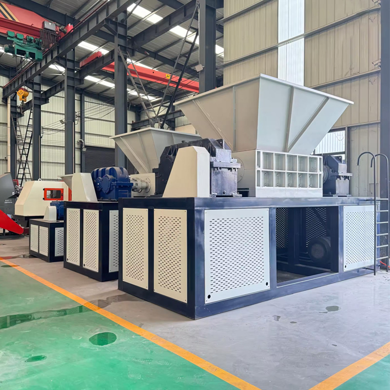 Máquina de Reciclagem Trituradora de Duplo Motor para Plástico, Pneus de Borracha e Vigas de Madeira