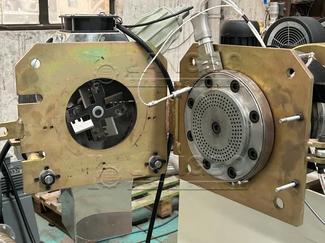 Linha de Granulação de Filme de Plástico PVC Sistema de Granulação de Processamento de Alta Velocidade