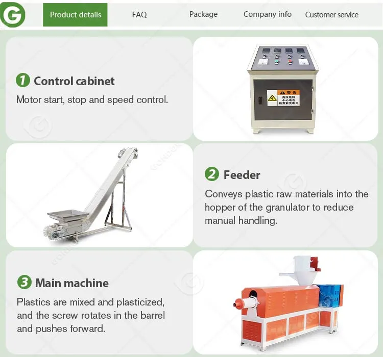 Linha de Produção de Granulação Recycled de Plástico PP e PET com Mini Lavagem e Granulação em Duas Etapas