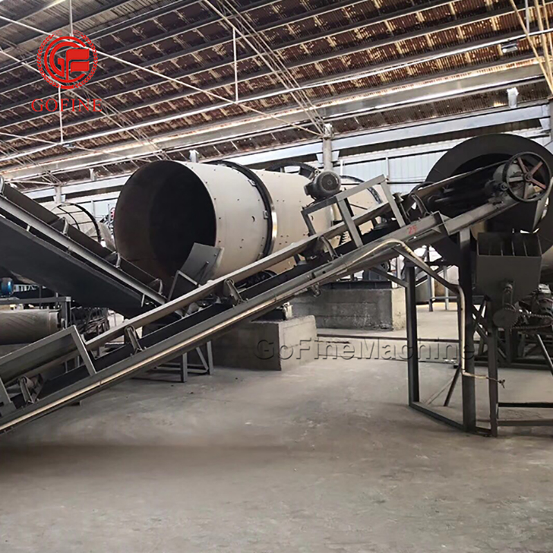 Linha de Produção de Processamento de Pellets de Fertilizante por Granulação em Tambor Rotativo
