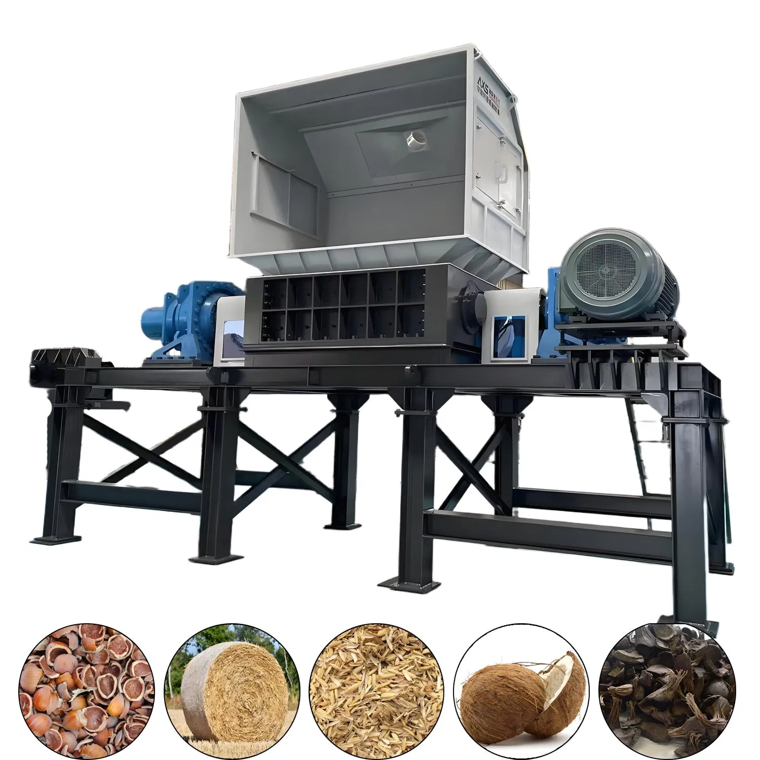 Equipamento de Destruição Automática de Eixo Duplo de Alta Resistência - Ideal para Materiais Duro (Metal, Plástico, Madeira e Pneus) - Direto da Fábrica