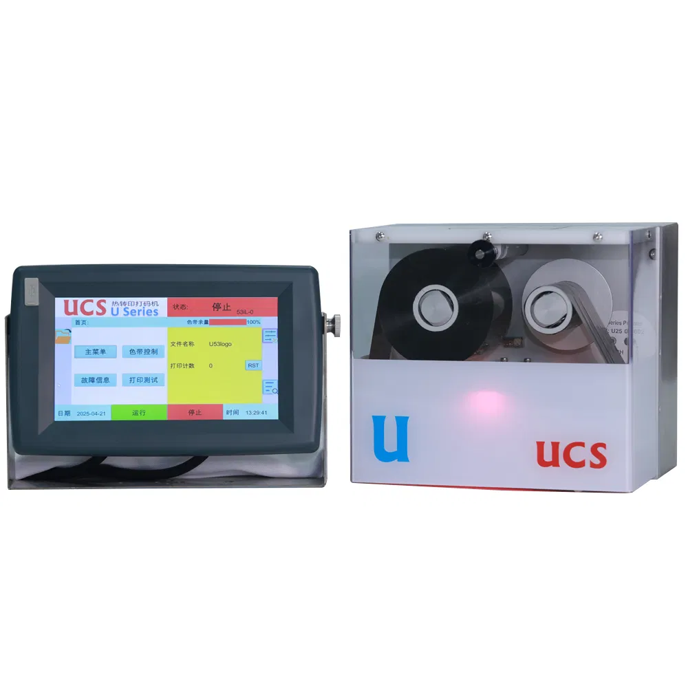 Ucs 32mm/53mm/107mm Impressora de Transferência Térmica de Alta Velocidade para Máquina de Codificação de Filme de Embalagem