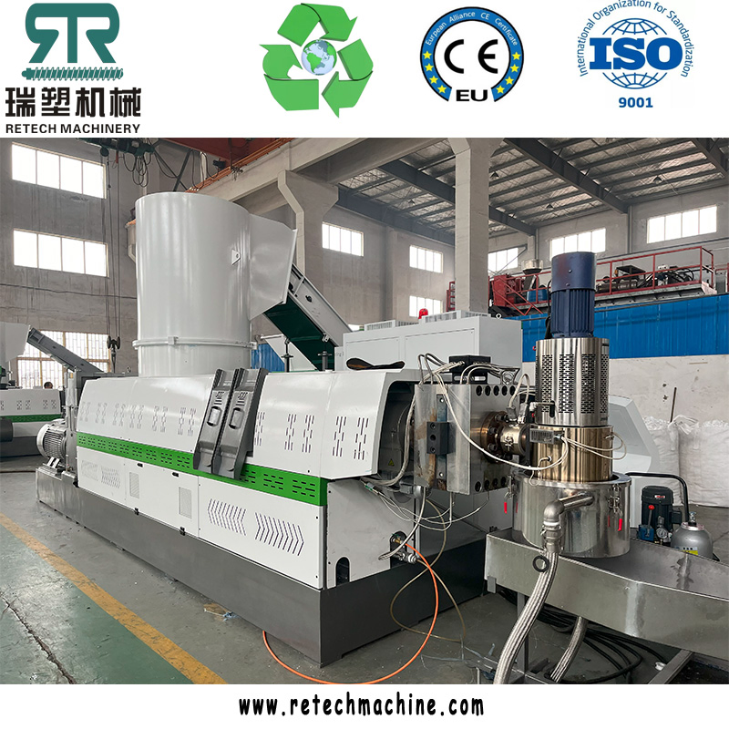 2026 Máquina de Reciclagem de Pellets de Granulação de Plástico LDPE em Promoção para Filme Ld HD Lld PP com Extrusora de Degaseificação em Duas Etapas