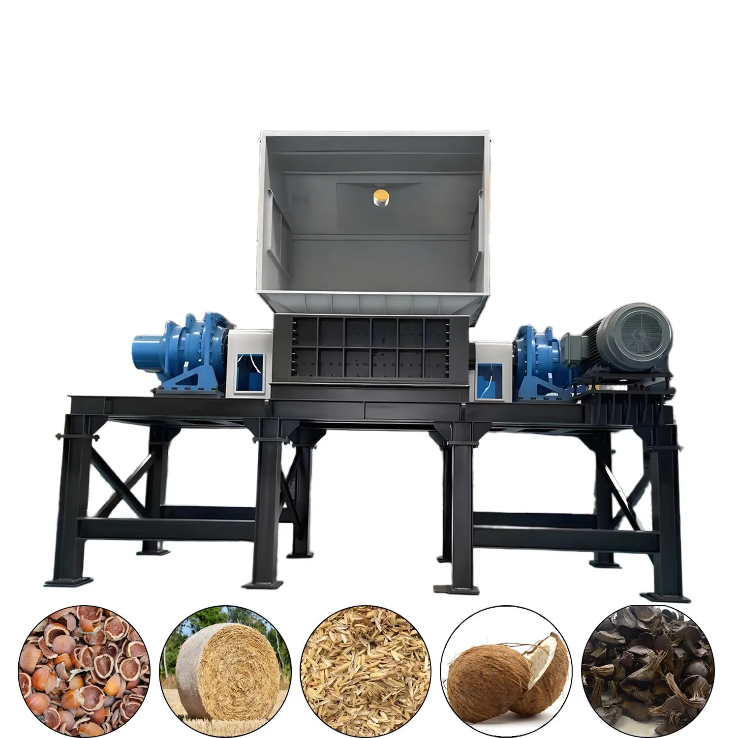 Equipamento de Destruição Automática de Eixo Duplo de Alta Resistência - Ideal para Materiais Duro (Metal, Plástico, Madeira e Pneus) - Direto da Fábrica