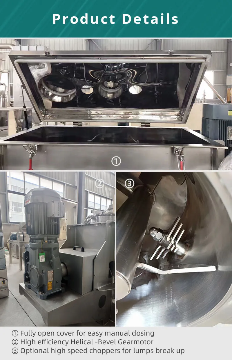 Detalhes de Fabricação do Misturador de Fita