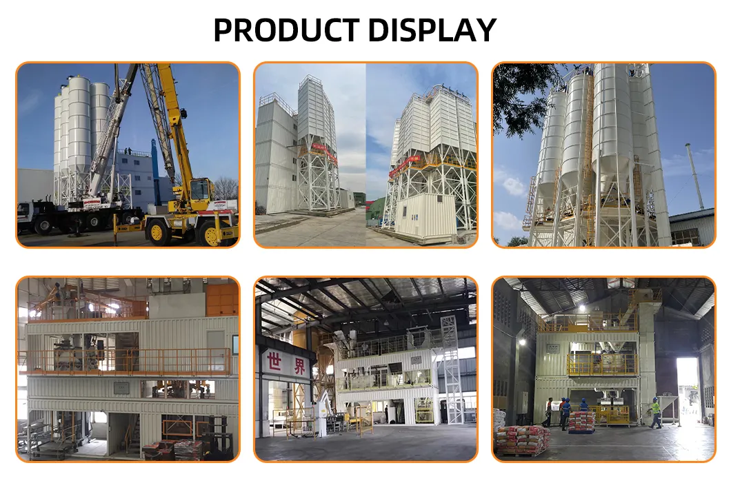 Equipamento de Produção de Argamassa Modular de Mistura de Torre de Grau Industrial Fabricado na China