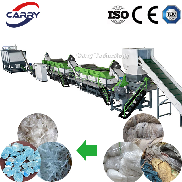 SUS304 Máquina de Reciclagem de Plástico PE LDPE LLDPE Filme Resíduo Pet PP Garrafa de Leite Saco Jumbo Woven HDPE Contêiner Barril Sucata Linha de Produção de Trituração e Lavagem