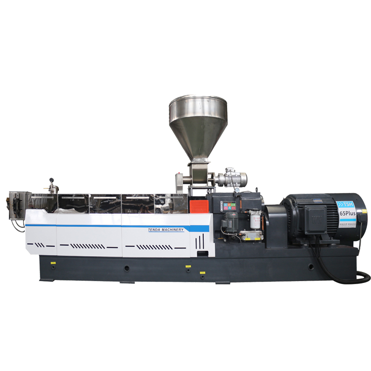 Tsh-65 Linha de Produção de Extrusora de Parafuso Duplo para Compostagem de Plástico PVC/PE