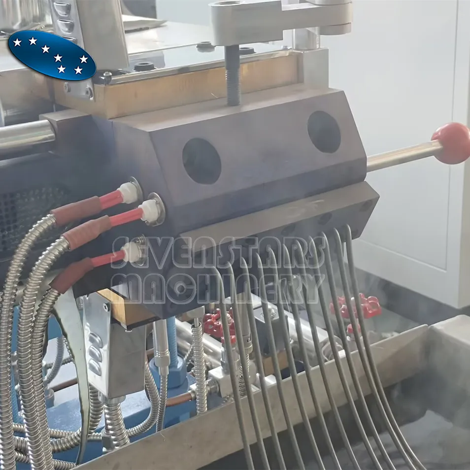 Linha de Produção de Máquina de Granulação de Masterbatch de Cor com Tecnologia de Resfriamento a Água por Estranda