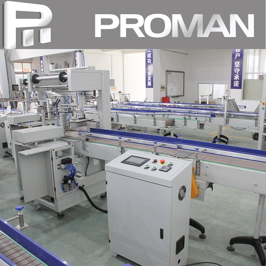 Máquina de Embalagem de Paletes com Filme Termoencolhível para Garrafas Plásticas com Túnel de Encolhimento Automático