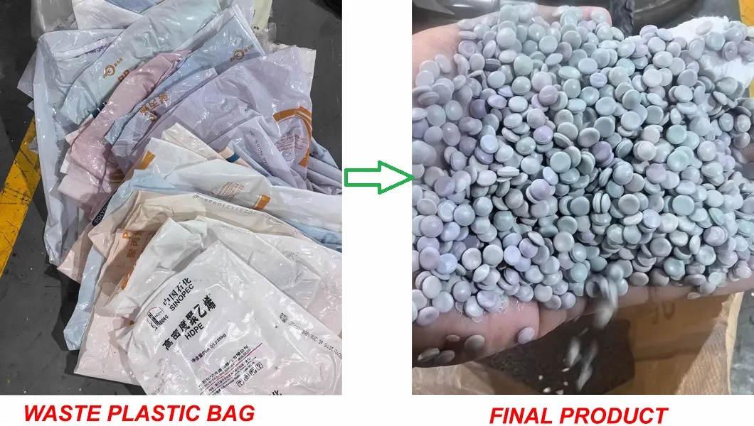 Reciclagem de Plástico de Filmes HDPE LDPE PE Desperdício Granulador Granulação Flocos Sucata Trituração Lavagem Espremendo Máquina de Triturador