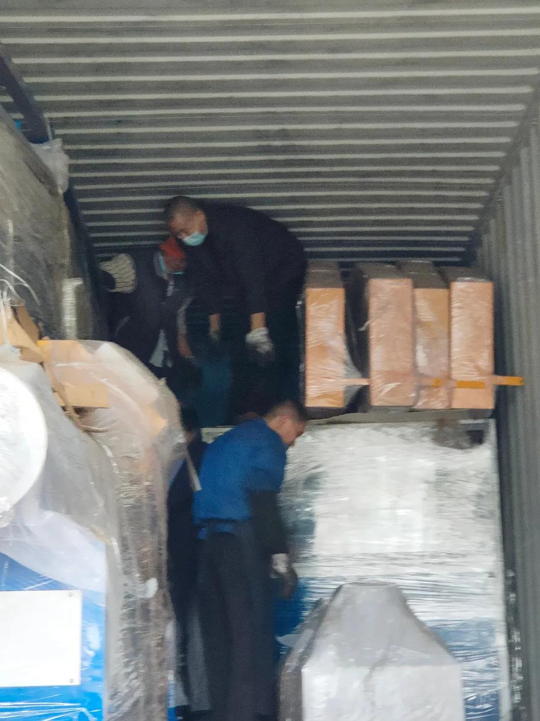 Embalagem para envio de maquinário