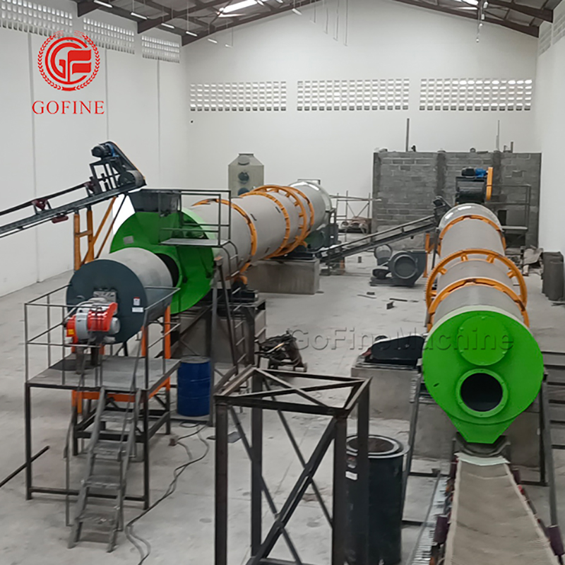 Linha de Produção de Processamento de Pellets de Fertilizante por Granulação em Tambor Rotativo