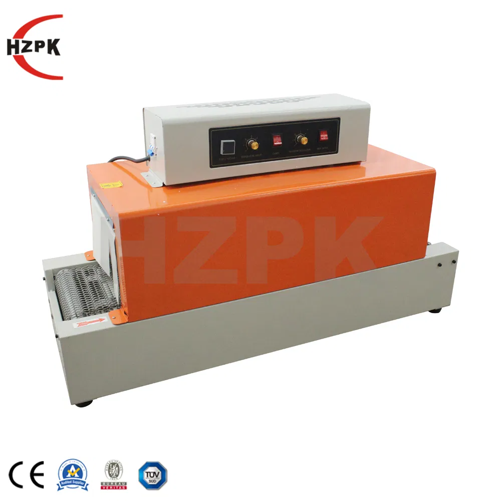 Hzpk BS-260 Envoltório de túnel pequeno filme estirável manga térmica embalagem máquina de embalagem encolhível