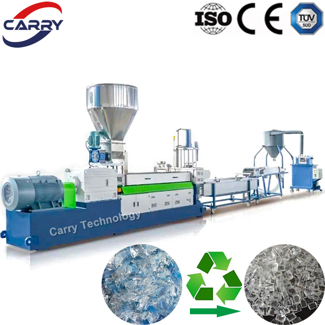 Planta de Fabricação de Pellets de Resíduos PP PE Linha de Produção de Reciclagem de Sucata Plástica HDPE LDPE Granulação de Pellets Máquina Granuladora de Granulados de PVC PC