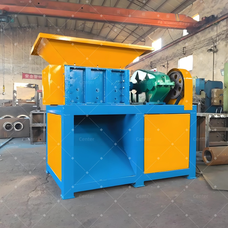Fabricante Chinês Confiável Equipamento de Trituração de Eixo Duplo de Potência Única para Garrafa Plástica Woven Tubo de PVC com Modelo 300 800kg/H ISO