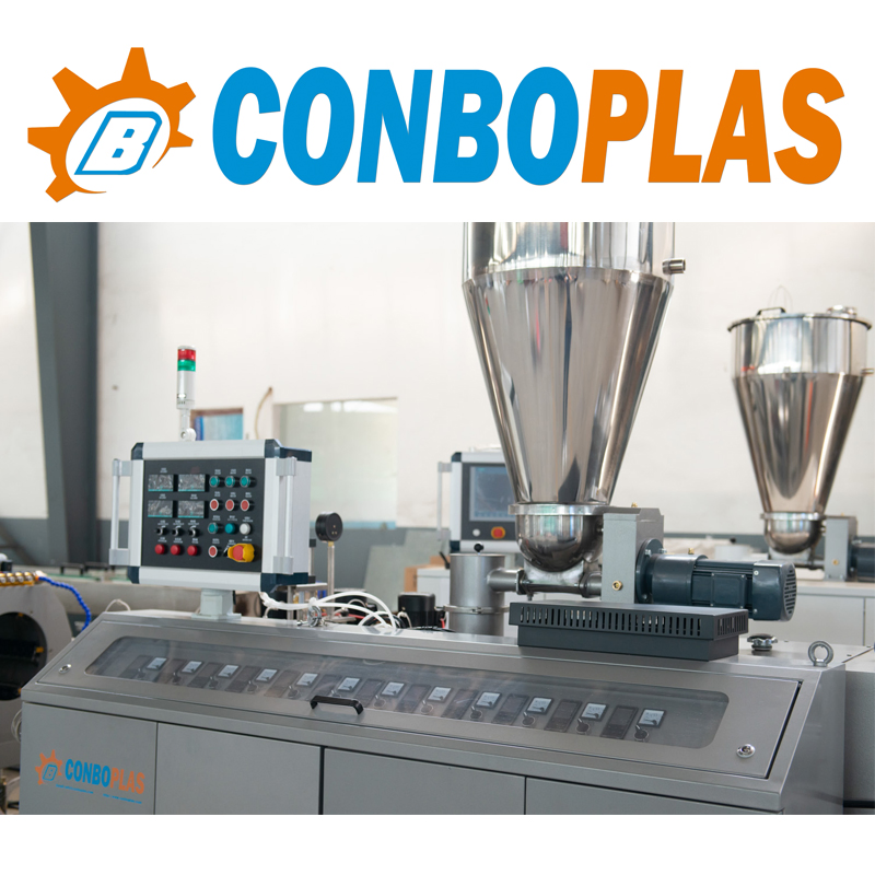 Máquina de Plástico Extrusora Conical Simples Dupla Par de Parafuso para PVC LDPE HDPE LLDPE PE PPR Tubo Mangueira Janela Porta Canalização Teto Painel Folha Placa